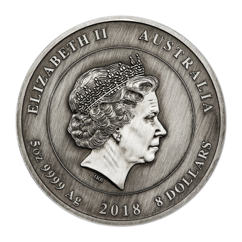 2018 End of WWI 100th Anniversary 5oz Silver Antiqued