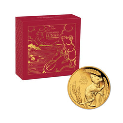 2020 Year of the Mouse 1/10oz Gold Proof | 2020 Year of the Mouse 1/10oz Gold Proof - REVERSE | 2020 Year of the Mouse 1/10oz Gold Proof - OBVERSE | 2020 Year of the Mouse 1/10oz Gold Proof - CASE