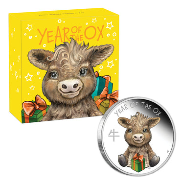 Tuvalu 2021 Baby Ox 1/2oz Silver Proof