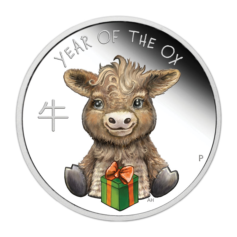 Tuvalu 2021 Baby Ox 1/2oz Silver Proof
