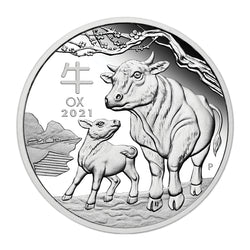 2021 Year of the Ox 1/2oz Silver Proof