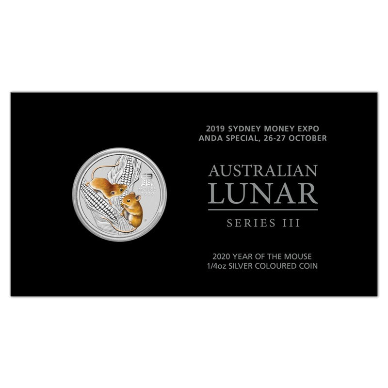 2020 Year of Mouse 1/4oz Silver Coloured Silver - ANDA Sydney