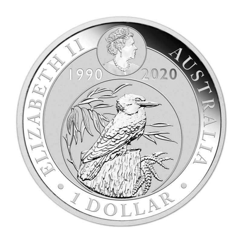 2020 World Money Fair Kookaburra 1oz Coloured Silver