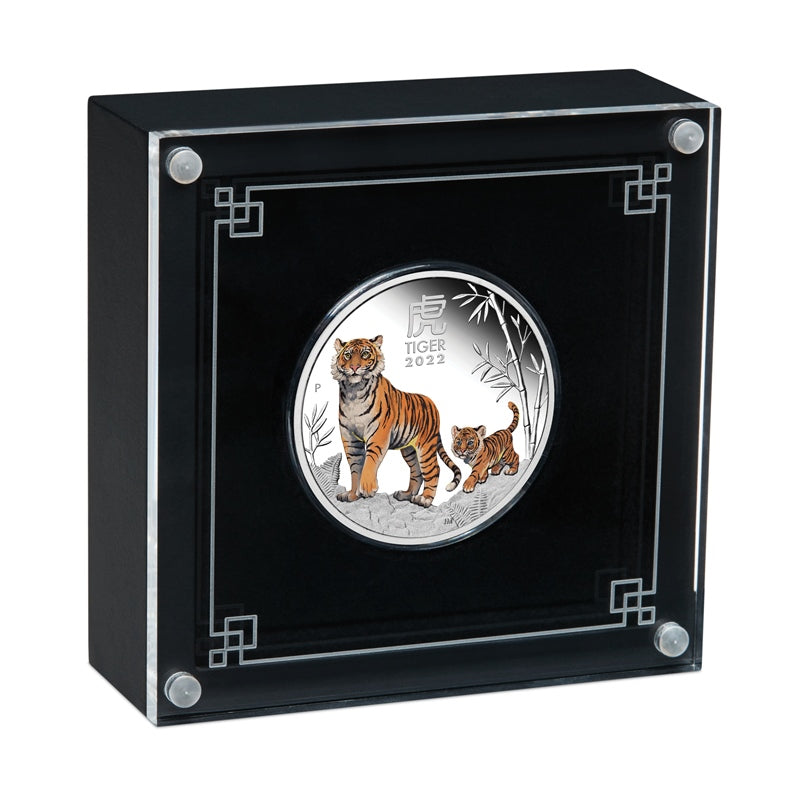 2022 Year of the Tiger Coloured 1oz Silver Proof