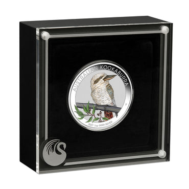 2021 World Money Fair Kookaburra 1oz Silver Coloured