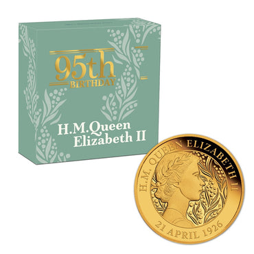 2021 Queen Elizabeth II 95th Birthday 1/4oz Gold Proof