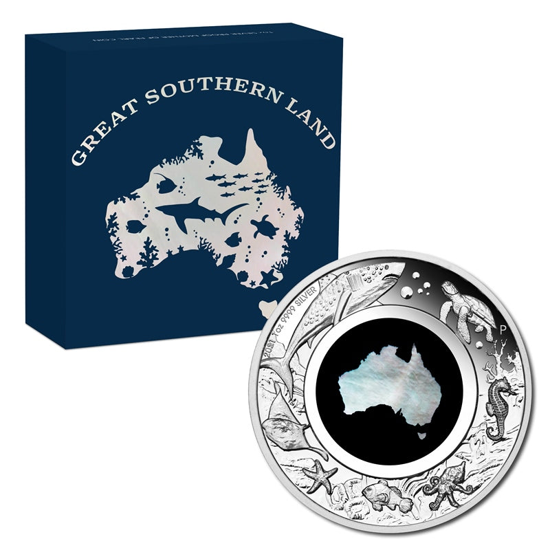 2021 Great Southern Land Mother of Pearl 1oz Silver Proof – M.R.
