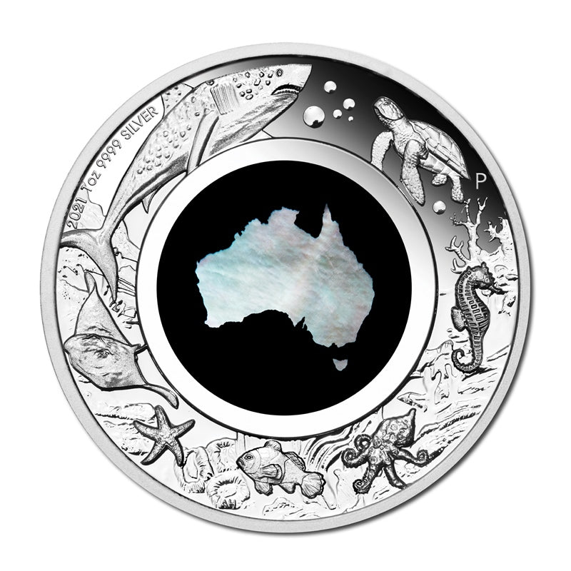 2021 Great Southern Land Mother of Pearl 1oz Silver Proof