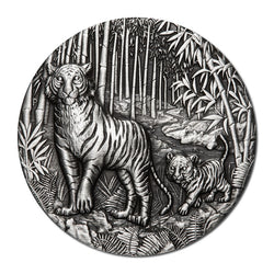 2022 Year of the Tiger 2oz Silver Antiqued