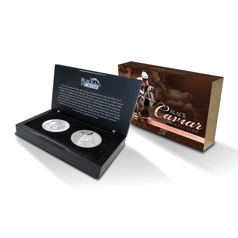 $1 2013 Black Caviar Silver Proof 2 Coin Set