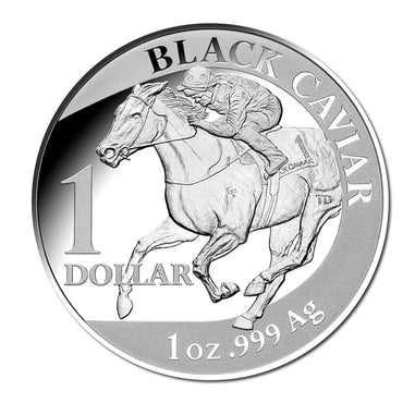$1 2013 Black Caviar Silver Proof 2 Coin Set