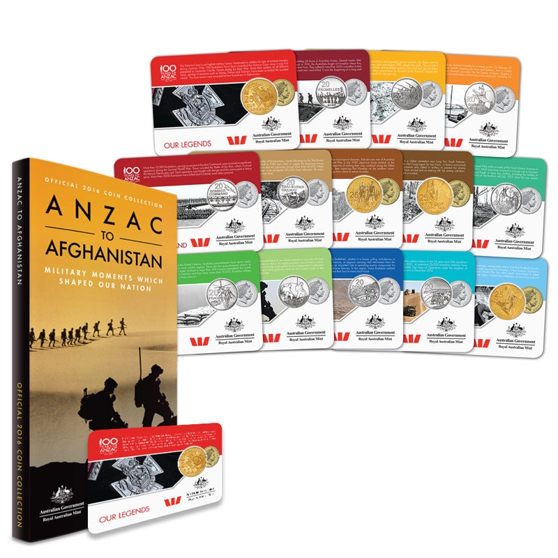 2016 ANZAC to Afghanistan 14 Coin Set | 2016 ANZAC to Afghanistan 14 Coin Set - 25 Cents