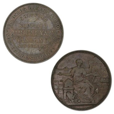 New Zealand ND J. Hurley & Co. Penny Token A.276