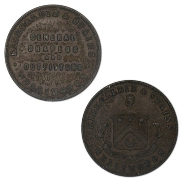 New Zealand ND Kirkcaldie & Stains Halfpenny Token A.312