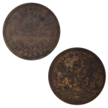 New Zealand N.D G.L. Beath & Co. Penny Token A.38