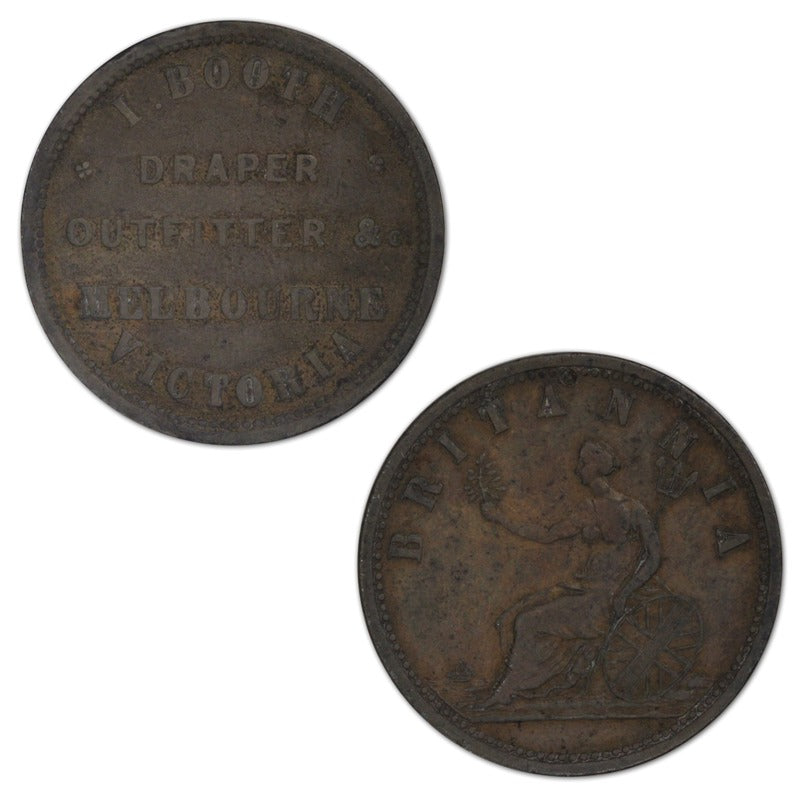 Australia N.D I. Booth Penny Token A.44