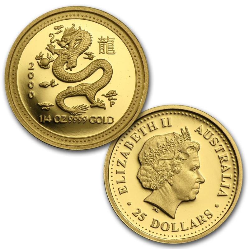 2000 Year of the Dragon Three-Coin Gold Proof Set