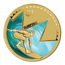 $1 2013 Surfing Young Collectors - Coloured UNC