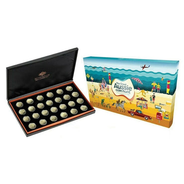 $1 2019 Great Aussie Coin Hunt A-Z Al/Bronze Proof Set of 26