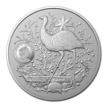 $1 2021 Australia Coat of Arms 1oz Silver UNC