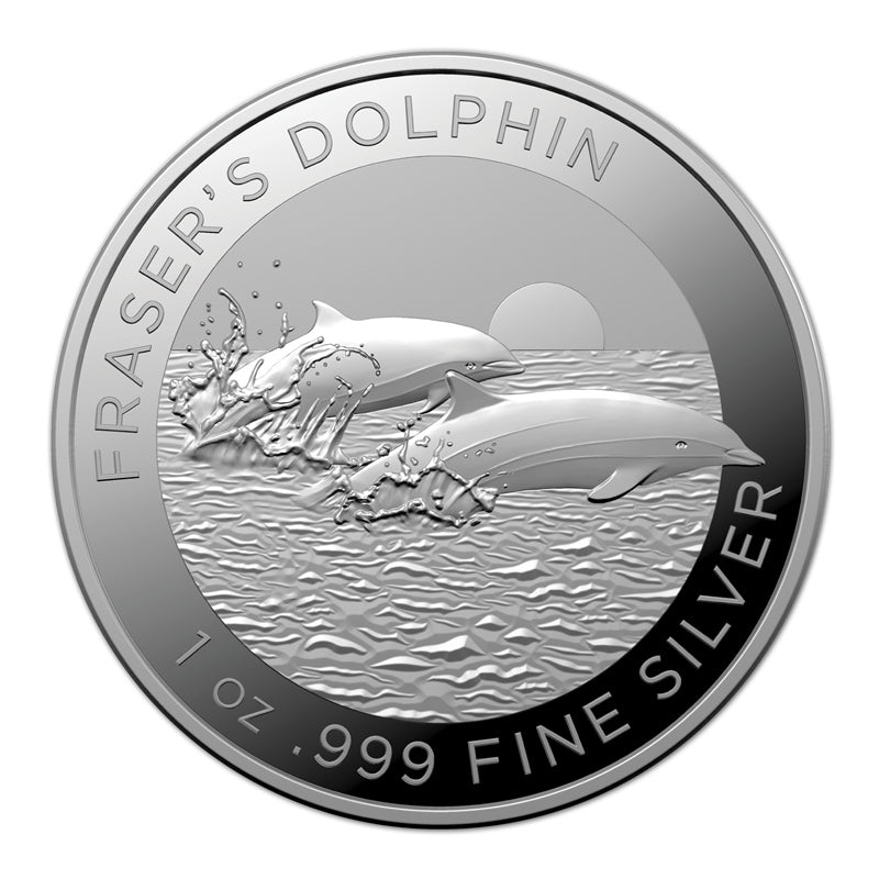 2021 Fraser's Dolphin 1oz Silver UNC
