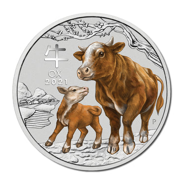 2021 Year of the Ox 1/4oz Silver Coloured Sydney ANDA Money Expo