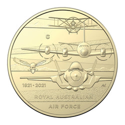 $1 2021 Heroes of the Sky RAAF 'C' Mintmark UNC - Set of 5