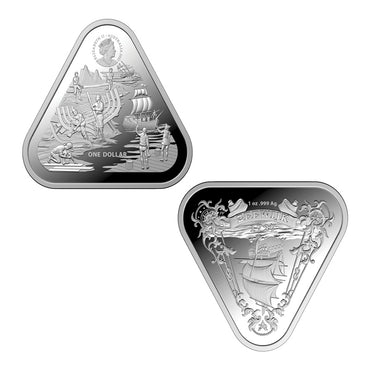 $1 2021 Zeewijk Triangle 1oz Silver UNC