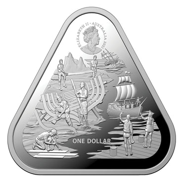 $1 2021 Zeewijk Triangle 1oz Silver UNC