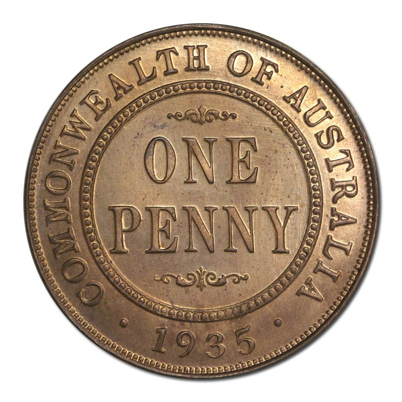 Australia 1935 Halfpenny & Penny Lustrous Proof Pair