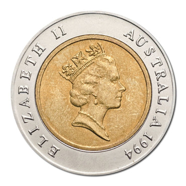 $5 1994 Womens Enfranchisement Vote Bi-Metal UNC