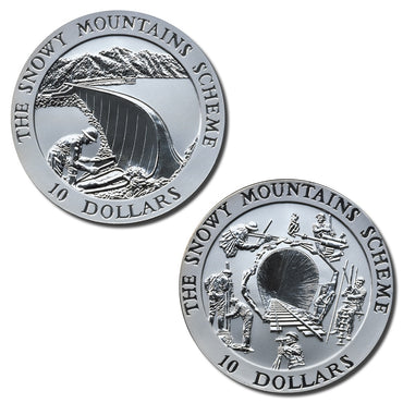 $10 1999 Landmarks - Snowy Mountains 2 Coin Silver Set