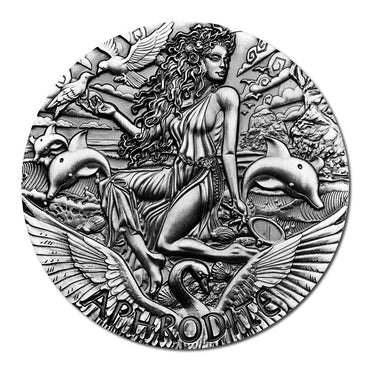 2015 Norse Goddesses – Aphrodite 2oz Silver High Relief Antiqued Coin