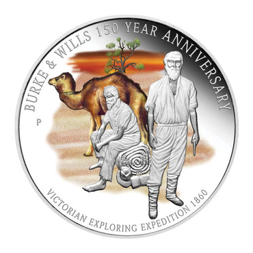 2010 Burke & Wills Coloured 1oz Silver Proof