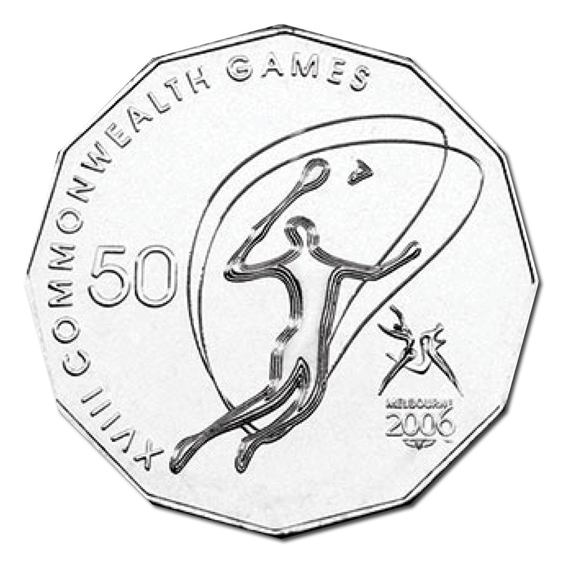50c 2006 Commonwealth Games - Badminton Carded UNC