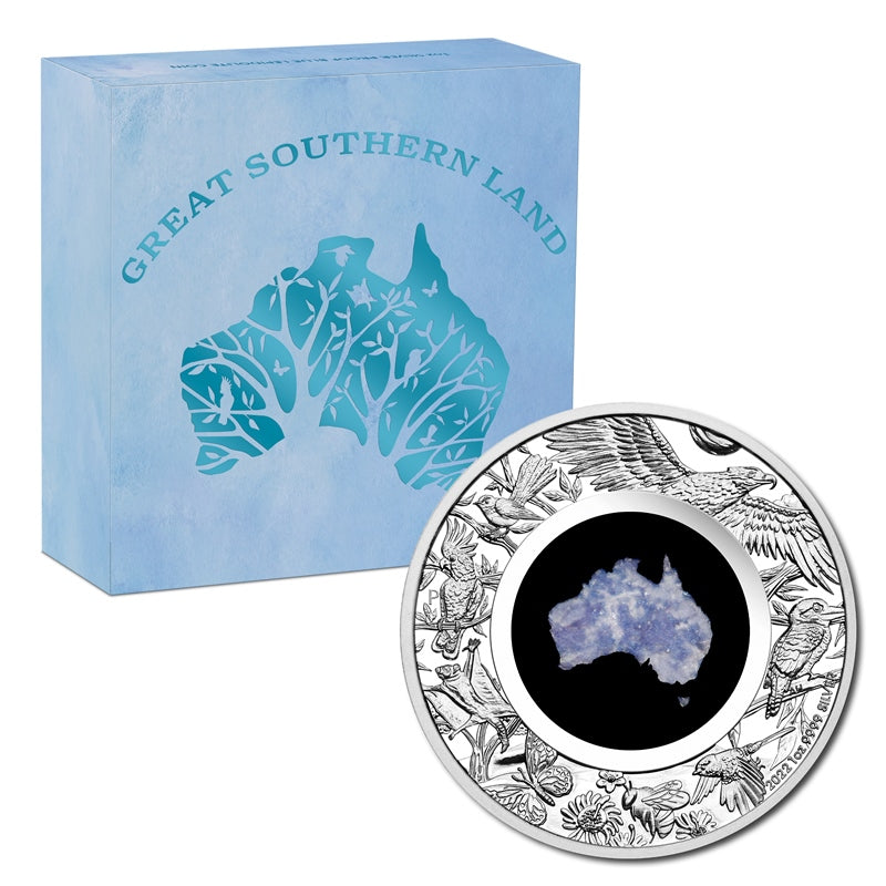 2022 Great Southern Blue Lepidolite 1oz Silver Proof