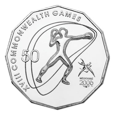 50c 2006 Commonwealth Games - Boxing Carded UNC