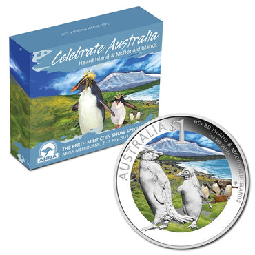 2011 Celebrate Australia - Heard Island & McDonald Island 1oz Silver Coin Show Special