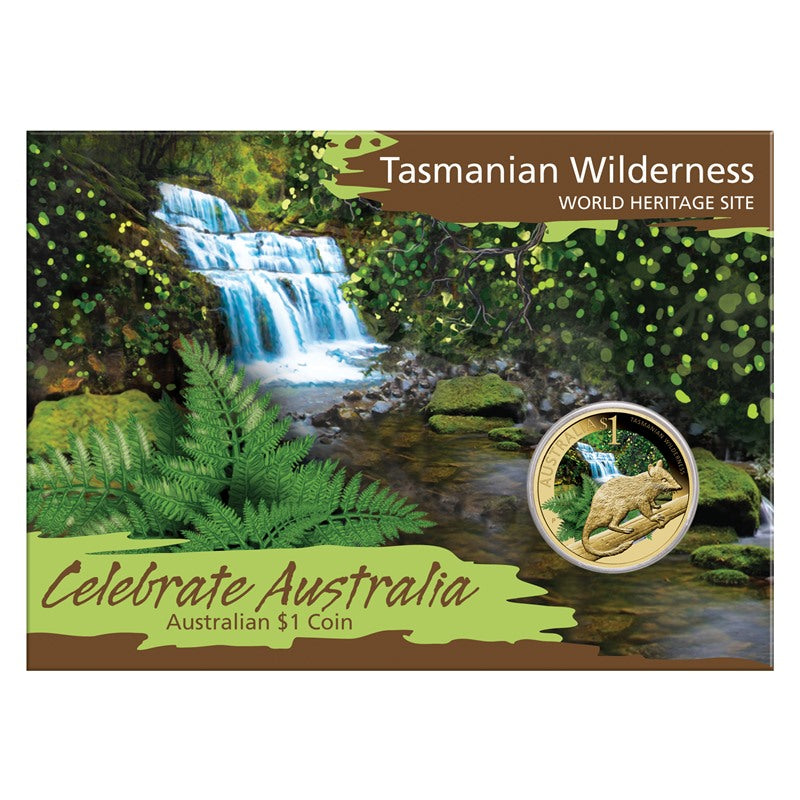 2010 Celebrate Australia - Tasmanian Wilderness $1 Al/Br UNC