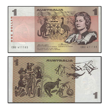 (1976) $1 Knight/Wheeler R.76a - Centre Thread