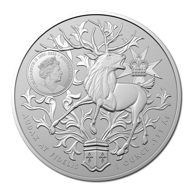 $1 2023 Coat of Arms - Queensland 1oz Silver UNC