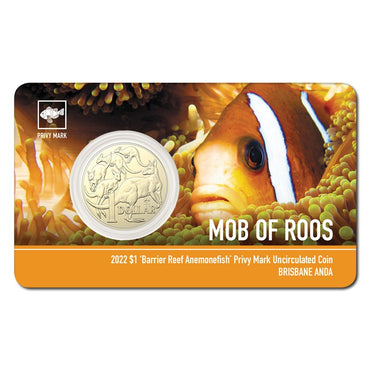 $1 2022 Barrier Reef Anemonefish Privy Mark - ANDA Brisbane