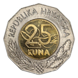 Croatia 1997-98 25 Kuna EF-UNC