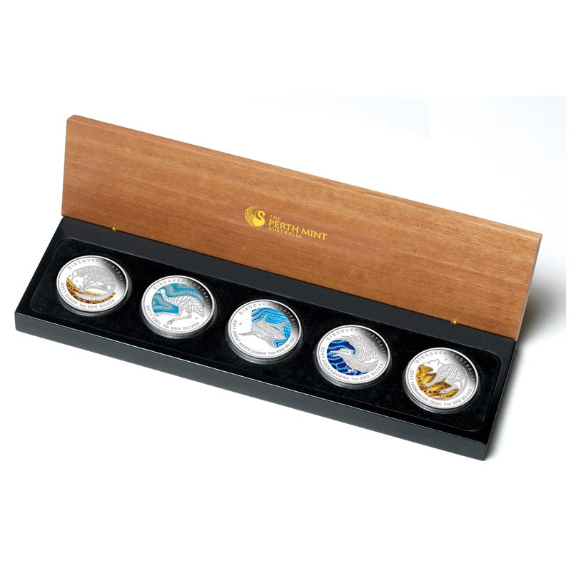 2011 Discover Australia 5 Coin Silver Proof Set