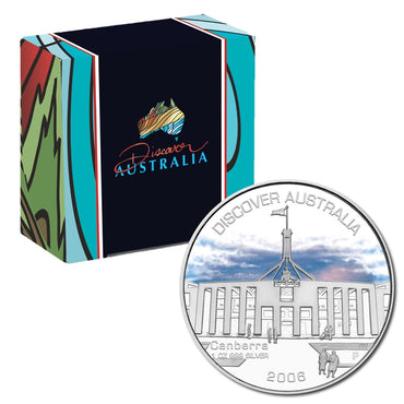 2006 Discover Australia - Canberra 1oz Silver Proof