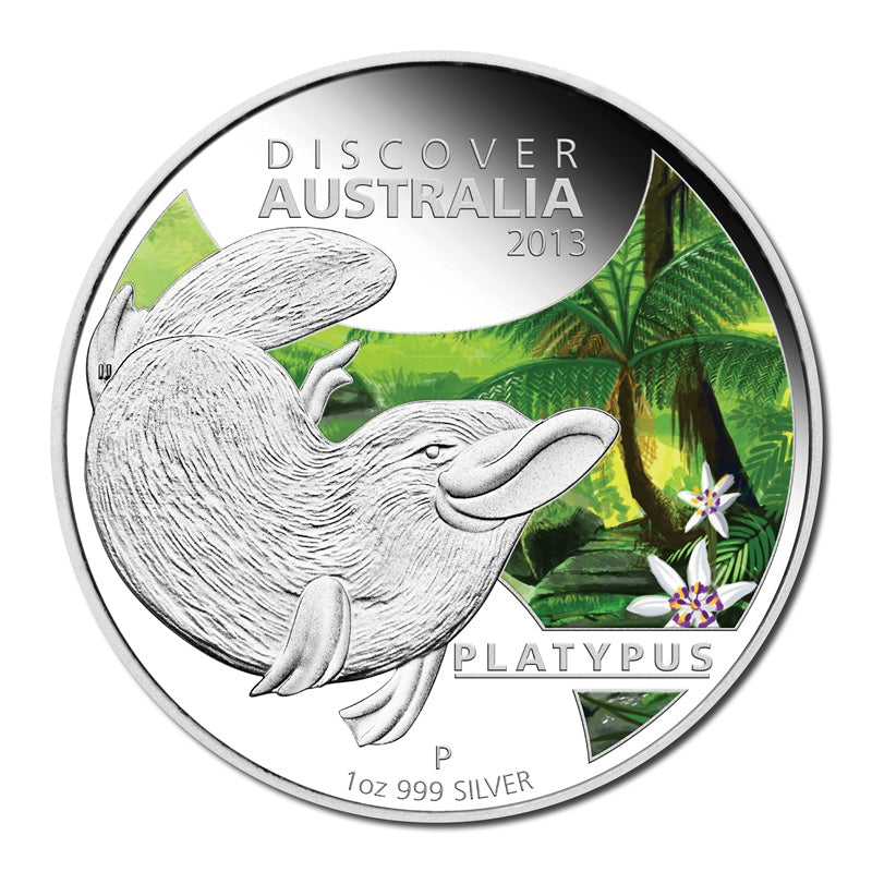 2013 Discover Australia - Platypus 1oz Silver Proof