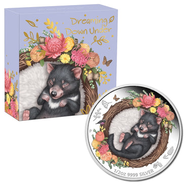 2021 Dreaming Down Under - Tasmanian Devil 1/2oz Silver Proof