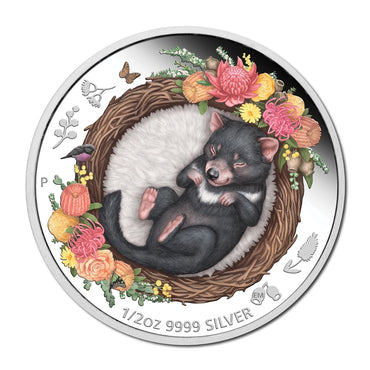 2021 Dreaming Down Under - Tasmanian Devil 1/2oz Silver Proof
