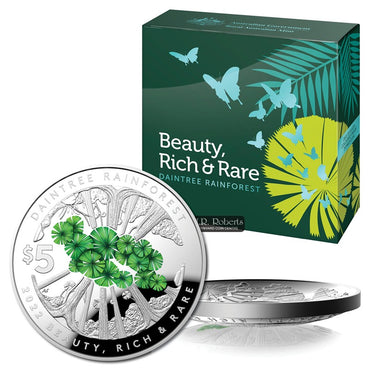 $5 2022 Beauty, Rich & Rare - Daintree Rainforest Domed Silver Proof