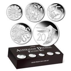 2009 Australian Decimal Pattern 5 Coin Silver Proof Set